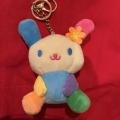 サンリオ ウサハナ 2003年 ぬいぐるみ キーホルダー☆平成レトロ☆当時