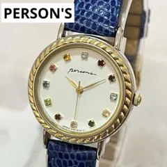 【稼動品】PERSON'S パーソンズ　12誕生石　クォーツ　ブルーのサムネイル