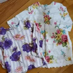 HAKKA ハッカキッズ チュニック トレーナー 花柄 アネモネ