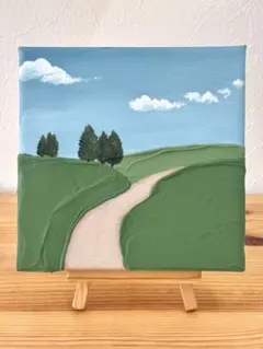 【yesudio】テクスチャーアート 風景画 木々 アクリル絵画