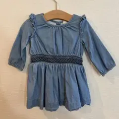 baby GAP ワンピース デニム 長袖 【12-18month】80cm