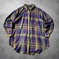 00s 平成 ネルシャツ フランネル チェック y2k 大人気 古着 グランジ