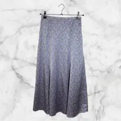 2590 美品 snidel スナイデル ロングフレアスカート 花柄 総柄 春夏