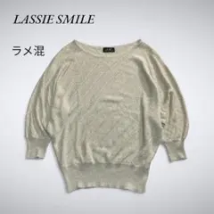 Z9-027 L.S. ボートネックラメ混ドルマンニット L