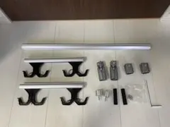 400mm UNION アルミブラストシルバー 両面ドアハンドル ガラスドアに 