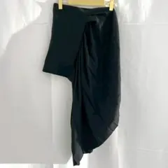 25aw 未使用 ジュンヤワタナベ アシンメトリー 変形 プリーツ スカート 黒のサムネイル