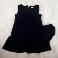 RalphLaurenネイビーワンピースとショートパンツセット　24m