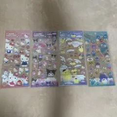 신품 미개봉 산리오 クリアキャンディシール 4種セット
