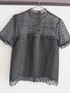 ZARA,シアー半袖シャツ