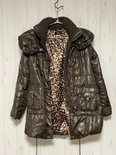 ダウンジャケット／CECIL McBEE セシルマクビー／豹柄／F 【0001】