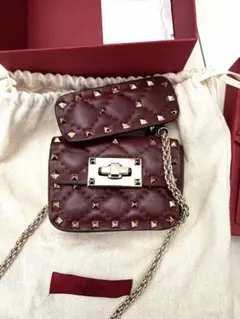 Valentino バーガンディ ショルダーバッグのサムネイル