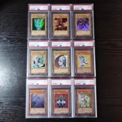 PSA10 青眼の白龍 など 9連番セット アニバーサリーパック サイン 遊戯王