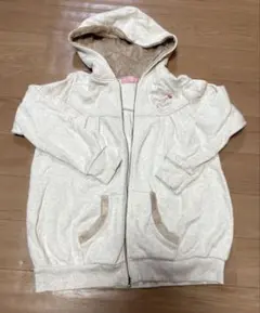 Mezzo Piano クリーム色 フード付き パーカー 150cm Mサイズ
