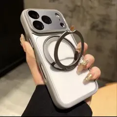 iPhone 17 Pro用 360度スタンドホルダー付き アーマーカバー