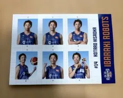 茨城ロボッツ　14 久岡 証明写真風 ステッカー