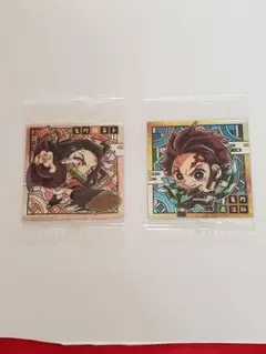 鬼滅の刃デフォルメシール　竈門炭治郎・竈門ねずこ・レア★★