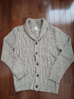 OLD NAVY ベージュ ケーブルニット カーディガン M