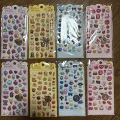 ポップシール 8シートセット 動物 食べ物