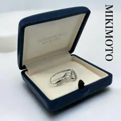 【未使用保管品】ミキモト　アコヤ　本真珠　パール　ブローチ　コサージュ　シルバー