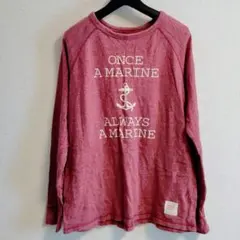 【纏め買い値引きします】メンズ.スウェット.ロンT.赤.M