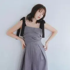 Andequal ribbonshoulder lace combinaison - メルカリ