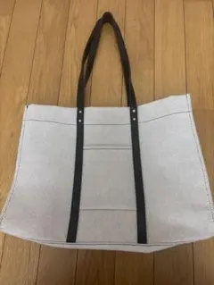 ベージュ キャンバス トートバッグ