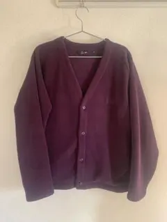 新品　UNIQLO×needles 紫 フリースカーディガン