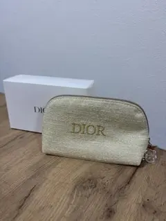 【新品未使用】Dior ポーチ ゴールド