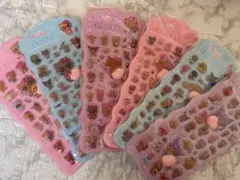 日焼けシリーズ ボンボンドロップシール おしりシール 6枚