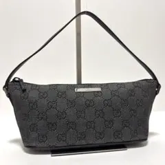 612✨美品✨グッチ アクセサリーポーチ ハンドバッグ GGキャンバス デニム