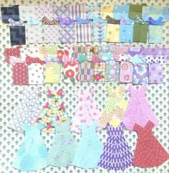 折り紙　浴衣と和柄のワンピースのセット