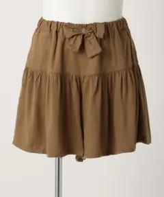 新品組曲anyFAM110cmショートパンツキュロットスカート女の子ブラウン茶色