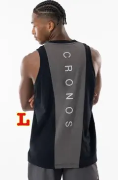 クロノス CRONOS リフレクト ライン スリーブレス タンクトップ Lサイズのサムネイル