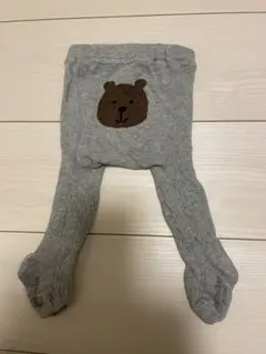 【ほぼ未使用】baby GAP クマ刺繍入りタイツ