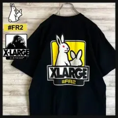【状態良好】FR2⭐︎XLARGE 限定コラボ 刺繍ロゴ Tシャツ Lサイズ