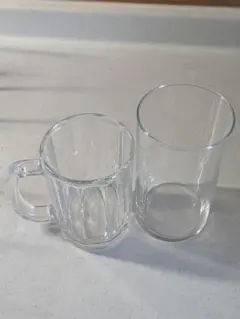 ガラス製ビールジョッキとグラスセット