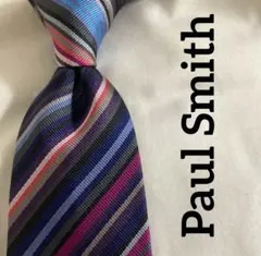 美品‼︎ Paul Smith ネクタイ ストライプ マルチカラー シルク