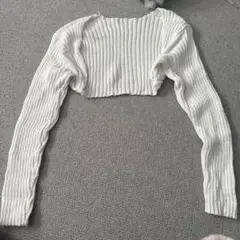 ボレロ　カーディガン　アイボリー　ホワイト