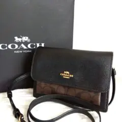 COACH フォルドオーバー ベルト バッグ ショルダーバッグ シグネチャー