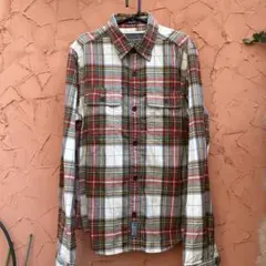 幻黒タグ新品全盛期アバクロABERCROMBIE & FITCH 高級ネルシャツ