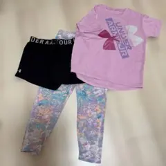 UNDER ARMOUR Tシャツ・ショートパンツ・レギンスセット