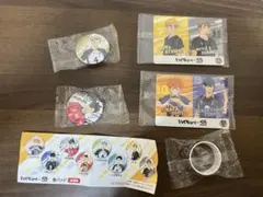 ハイキュー くら寿司 缶バッジ マスキングテープ カード