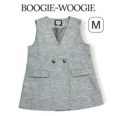 BOOGIE-WOOGIEブギウギ/綾織ツイードジレベスト38サイズM