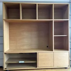 【破損あり】無印良品★スタッキングキャビネット★Ｃセット★オーク材★廃盤★