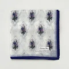 未使用品 クリスチャンディオール ハンカチ 花柄