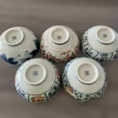 たち吉 絵がわり飯茶碗 5枚セットのサムネイル