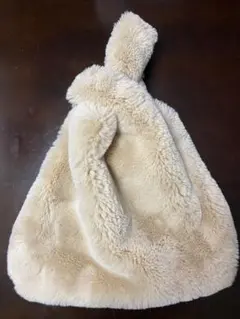 ファーバッグ　ベージュ