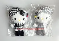 サンリオ　モノクロガーリー　マスコットホルダー　キティ　ミミィ　新品　タグ付き