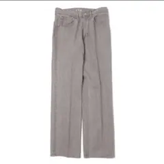 AURALEE HARD TWIST BROWN DENIM 5P PANTS