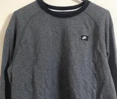 NIKE スウェット　トレーナー　ボックスロゴ　刺繍　赤タグ　Lサイズ　グレー